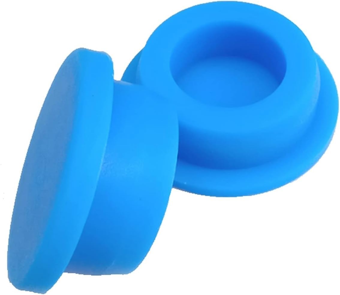 Plug Holes Flush Type T Silicone Rubber Hole Plugs Blue 13mm To 48.5mm Pack Of 6(48.5mm)