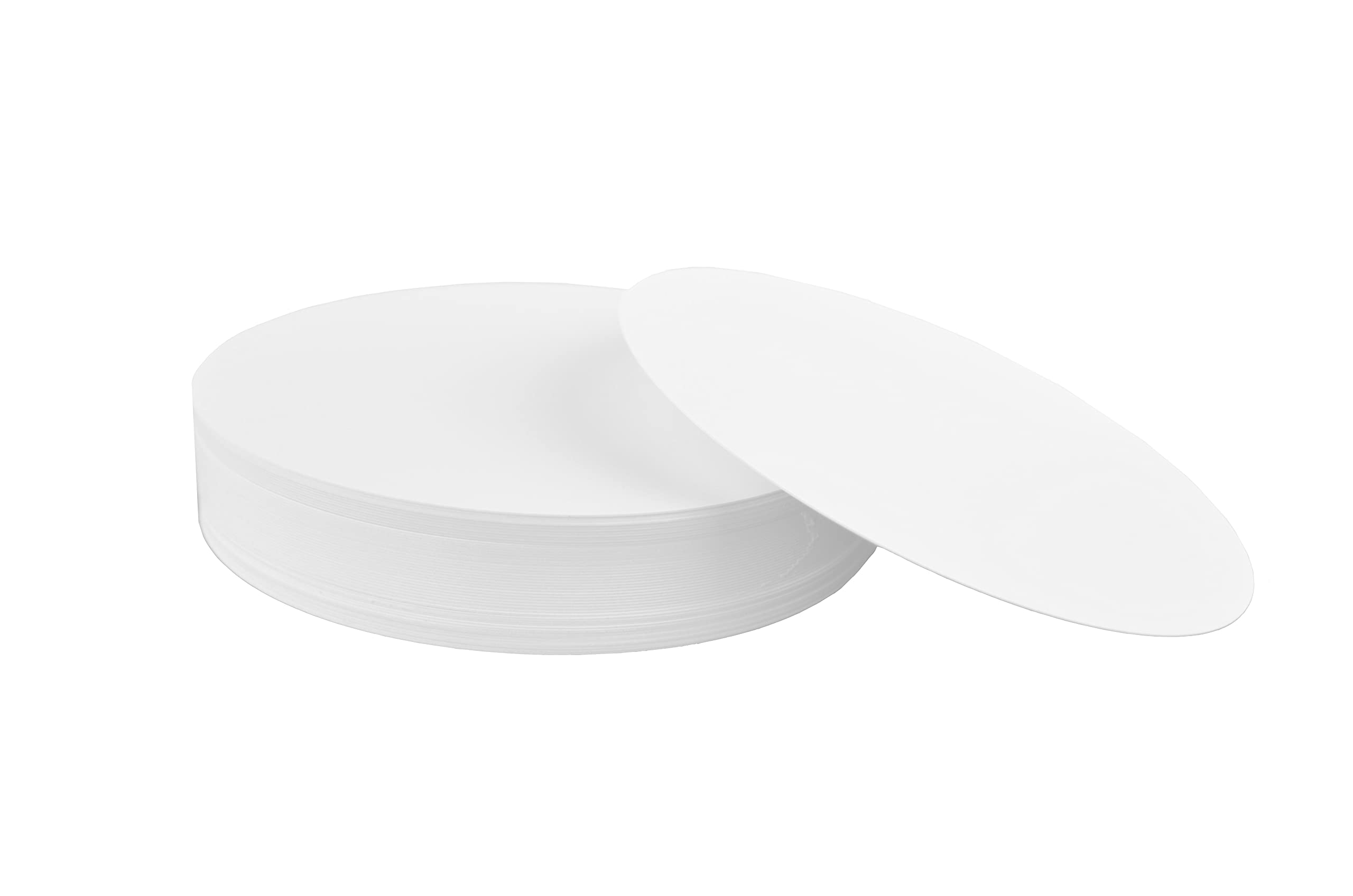 Home Advantage Blank Plain White Circle Playing Game Cards, 4 Inch Diameter