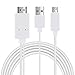 AnoKe MHL Micro Usb 3.0 To Hdmi Cable Adapter 1080p Hdtv For Samsung Galaxy S3/S4/S5/Note2/Note3/Note4/Note Edge/Mage 6.3 5.8/Tab S 8.4/Tab S 10.5/Note 10.1 (2014) White