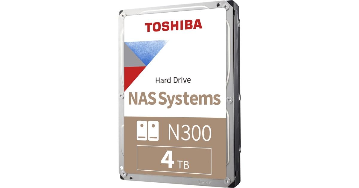 Amazon | 東芝 N300 NAS - ハードドライブ - 4TB - 内蔵型 - 3.5