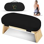 Monk & Llama Meditation Bench - Foldable, Ergonomic, Bamboo Kneeling Stool— Perfect Seiza Bench Meditation Stool Chair for Prayer & Travel - Deeper & Enjoyable Sessions