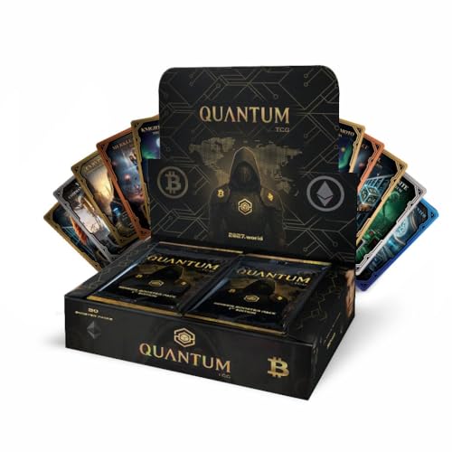 Quantum TCG Genesis Edition - Limited Release - 140 Collectible Trading Cards - Rare Bitcoin & Crypto Reward Cards - Trading Card Game Booster Box- Gifts for Cryptocurrency & Blockchain Fans