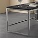 Computer Desk Modern Home Office Desk with Stainless Steel Frame, Industrial-Style Writing Workstation with Hanging File Cabinet Home Office Desks(S)