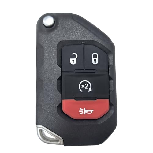 Smart Car Key Fob Remote fits for Jeep Wrangler 2018 2019 2021 2022 2023 2024 2025 Jeep Gladiator 2020-2025 Car Keyless Entry Remote OHT1130261 433MHz