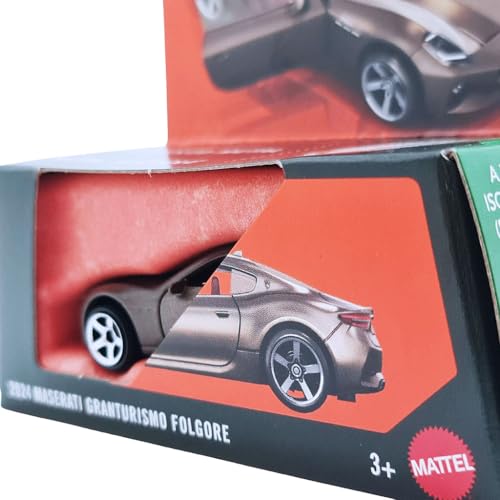 Image of Hot Wheels Match Box Moving Parts 2024 Maserati Granturismo Folgore for 3 Years & Above (Brown)