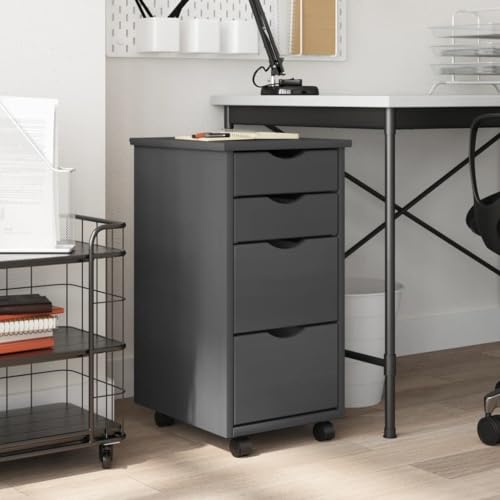 KATERYY Cajonera con Ruedas Moss Madera