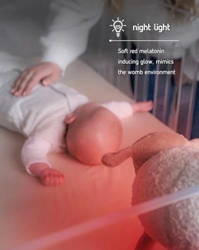 Image of Sweet Dreamers, Rechargeable Ewan Deluxe, Beige | Baby & Toddler White Noise Sound Machine | Cry Sensor & Nightlight | 10 Soothing Sounds | Continuous or Timer Playback | Machine Washable