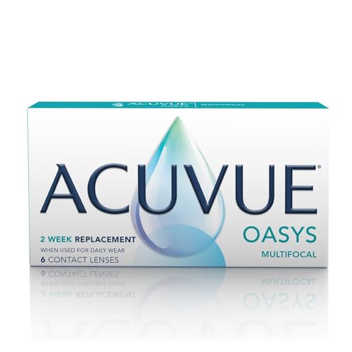 ACUVUE OASYS MULTIFOCAL - Lenti a contatto quindicinali per la presbiopia - Protezione UV;-5.00 diottrie; BC 8.4; DIA 14.30; ADD High; 6 lenti