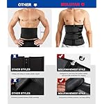 MOLUTAN Waist Trainer Trimmer for Men Tummy Control Shapewear Neoprene Sweat Belt Slimming Body Shaper - Image 4