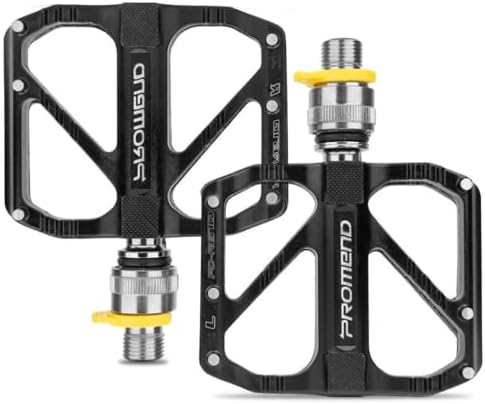 Road Bikes Pedal Mountain Bicycle Bicycle Pedals Quick Release Pedals Non-Slip Ultralight 9/16 inch 3 Bearings Design for Mountain BMX MTB Bike Cycling Road Bike Pedals