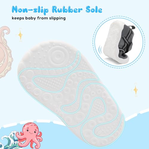 Image of Scurtain Baby Shoes Boy Girl First Walking Shoe Infant Crib Breathable Sneakers Lightweight Barefoot Shoes for Babies