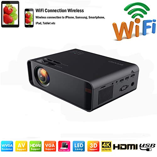 SOTEFE Mini LED Projector Portable 4500 Lumens-WiFi Video Projectors 1080P Full HD