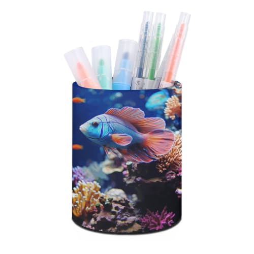 Coral Reef Fish Aquarium Pen Holder