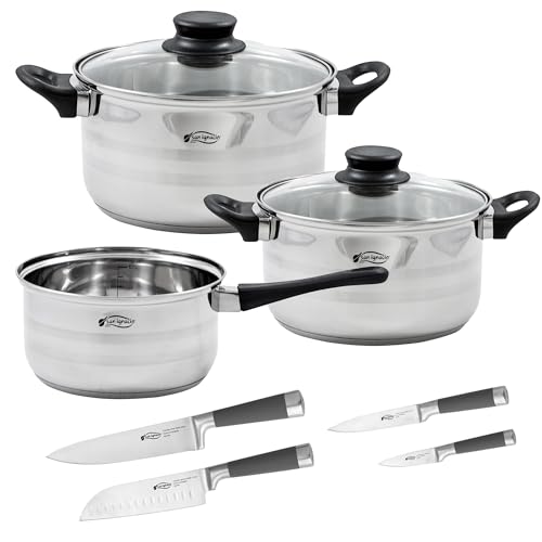 San Ignacio - set de útiles de cocina: cuchillos y sartenes