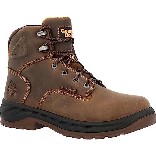 Georgia Boot OT Waterproof Work Boot, Brown, Size 14(M)