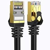 Cat 8 Ethernet Cable 5 ft Shielded, Indoor&Outdoor, Heavy Duty High Speed Direct Burial 26AWG Cat8 Network Wire, 40Gbps 2000Mhz SFTP Patch Cord, In Wall&Weatherproof RJ45 Cable for Router/Modem/Xbox