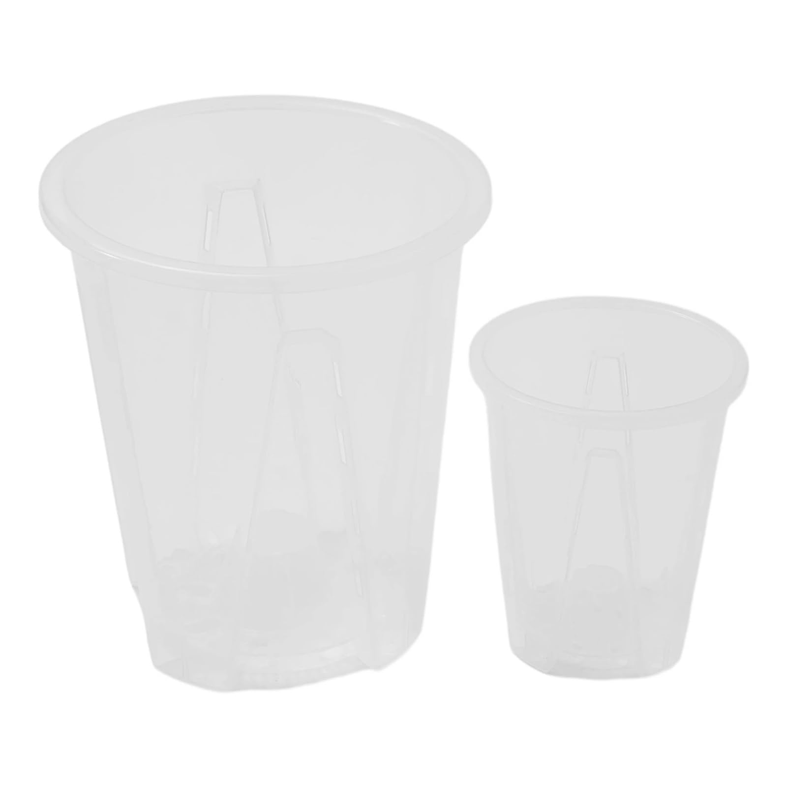 Przezroczyste plastikowe rośliny Przezroczyste doniczki z ABS do sukulentów z otworami, 10-16cm, 6 szt(16cm)