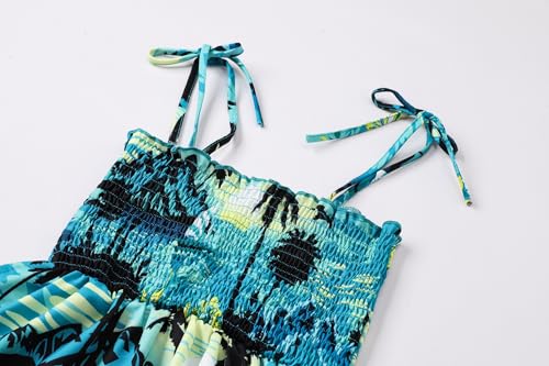 Image of SANGTREE Family Matching Hawaiian Outfits , Casual Beach Travel Clothes ,Vacation Clothing Set for Women & Men & Girls & Boys