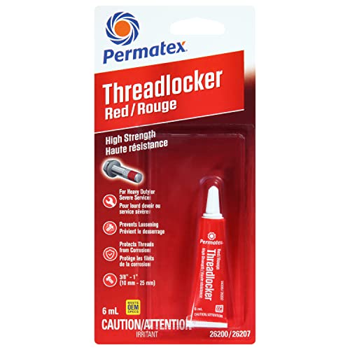 Permatex 26207 RED HIGH STRENGTH THREADLOCKER 6ML