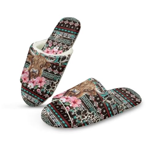 Wanyint Slippers for Women Indoor Comfortable Fluffy Slides Cozy Open Toe House Shoes Cute Bedroom Shoes for Women Men Guest