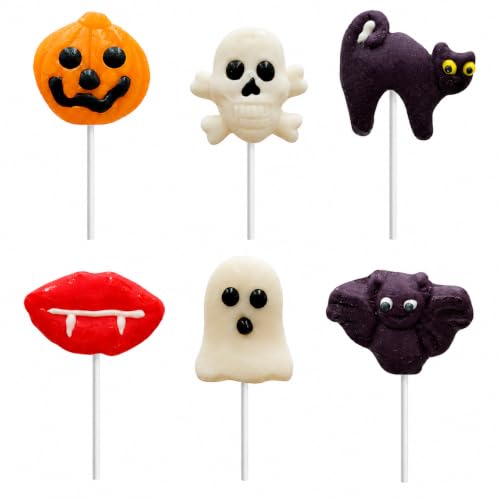 Fruidles 12-Count Halloween Lollipop Suckers Candy, Spooky Candies, Great for Halloween Goody Bag Fillers, for Trick or Treating Individually Wrapped 20-Gram Pops (12-Pack) - image 3