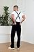 UMESOUL Men's Denim Bib Overalls Slim Fit Stretchy Straight leg Fashion Jean Jumpsuit, Black, 32