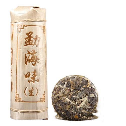 Thé Pu'er sheng de montagne pour vos moments de détente en bambou naturel 200g