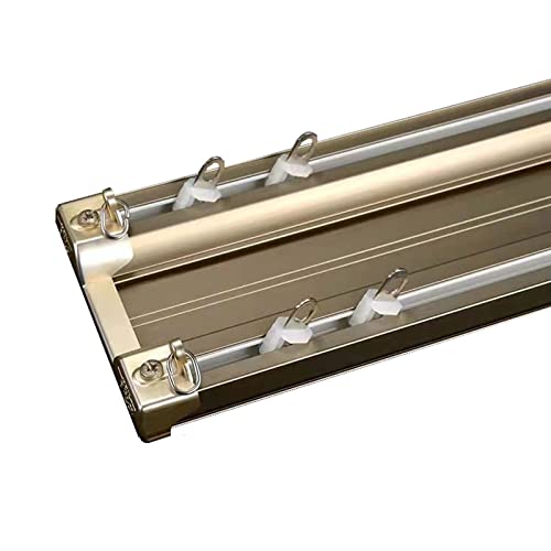 Produktbild von Aluminium-Doppelschiene Mit Rollen – Für Glas-Schranktüren 3–5 Mm, 200 Cm, Geräuschlos, Tragfähig – Für Zuhause & Büro