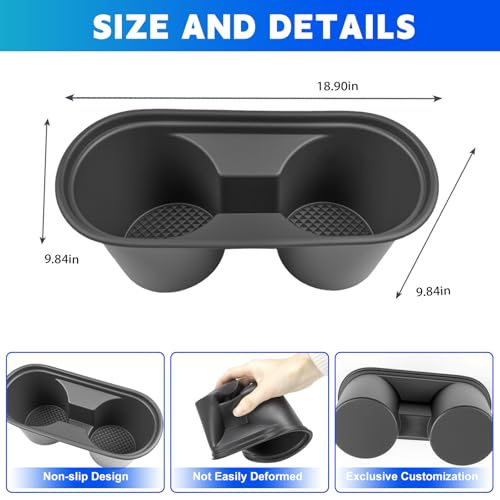 Inserto para portavasos compatible con Toyota Tundra 2014-2021 miniatura 5