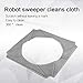TAOHOU Reinigungspads für ECOVACS WINBOT W950-SW für Fensterroboter Hausreinigungstuch Grau