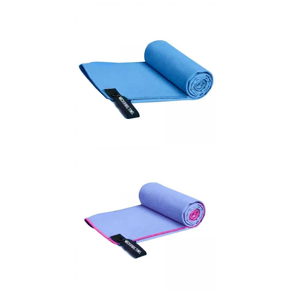 CALANDIS 2Pcs Water Absorbing Towel Comfortable Breathable Towel Blue Violet | Gym Towels | Fitness Equipment & Gear-image-39