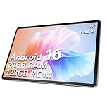 SVITOO Android 16 Tablet 11 Inch with Gemini AI, 20GB RAM 128GB ROM, 90Hz IPS Display, Fast T7250 Octa-Core, 8800mAh, 13MP+8MP Camera, Widevine L1, 5G WiFi, GPS, Case Included – Gray