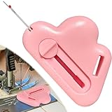 TOOVREN Magnetische Nahtführung für Nähmaschinen mit Nahttrenner, Nähzubehör für Nähmaschine, Multifunktions Beratungstools Befestigungslehren Werkzeug, Geschenke für Nähbegeisterte-Rosa