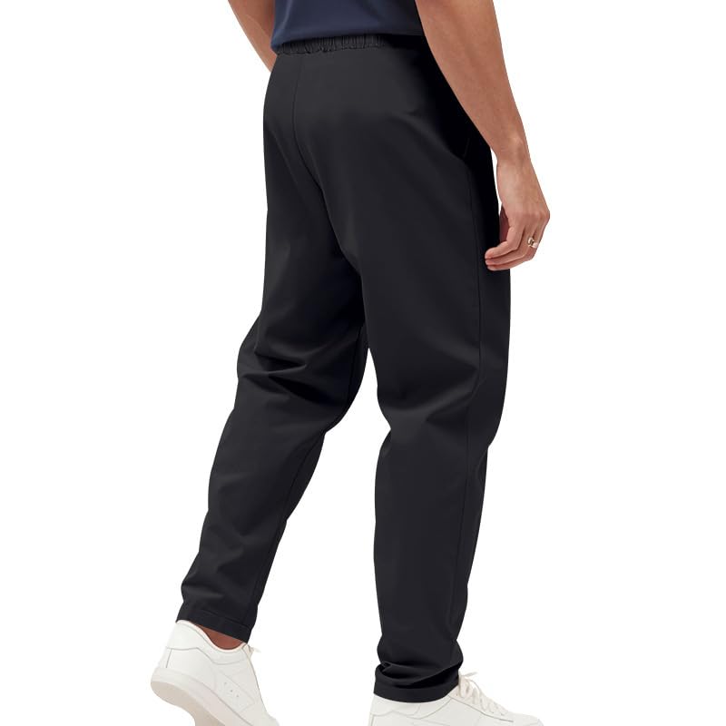Mens Stretch Pull On Flat Front Chino Twill with Pockets Athletic Casual School Uniform Golf Kids Dress Pants3