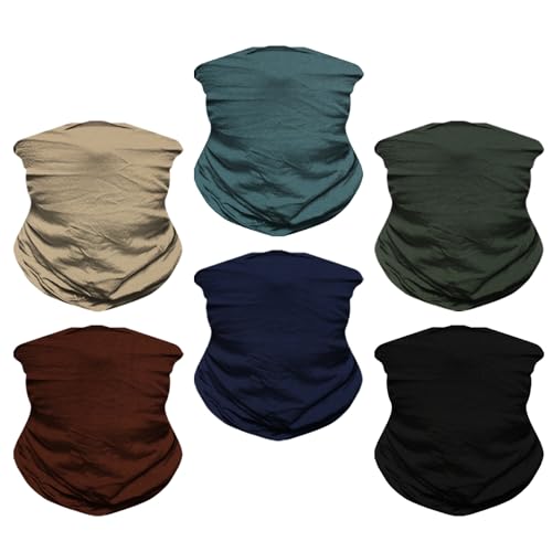 Image of Neck Gaiter for Men Women Headwear Bandana Head Wrap Face Scarf Mask Cover Warmer Balaclava-Seamless & Versatile