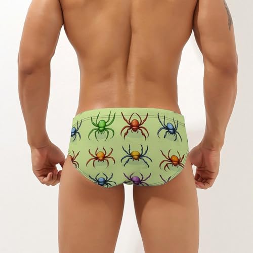 Spider Mens Swim Briefs Quick Dry Swim Trunk Bikini Underwear Swimsuit2