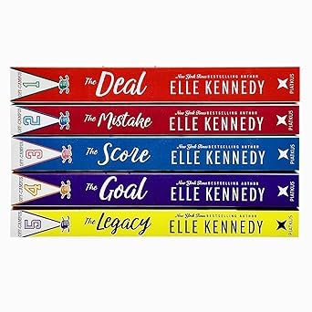 Image of Elle Kennedy Off-Campus Series - 5 Books Collection Set (The Deal, The Mistake, The Score, The Goal, The Legacy) | College Romance Series Paperback Box Set
