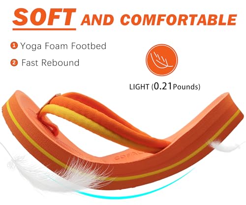 Image of COFACE Flip Flops For Women with Arch Support Comfortable Yoga Mat Orthopedic Sandals Lightweight Womens Flip-Flop