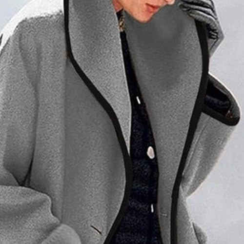 Maiyifu-GJ Wool Coat for Women Plus Size Pea Coat Winter Wool Coat Trench Jacket Ladies Warm Slim Long Overcoat Outwear3