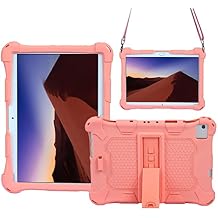 10 حافظة سيليكون بوصة لـ Dragon Touch Notepad 102 / Pritom Tronpad L10 / YESTEL T5 / TECLAST P20HD M40 / Blackview Tab8 / WINNOVO P20 / IB 10 / AOYODKG A39 ، حزام الكتف - وردي
