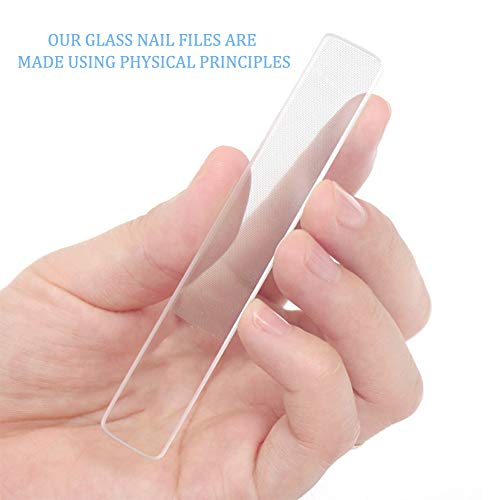 Premium Set bestehend aus 6 Glasnagelfeilen, Professionelle Glasnagelfeile Nagelfeile für Naturnägel, Babys, Kinder… – Bild 4