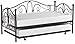 DHP Bombay Metal Daybed with Trundle Bed, Twin, Bronze