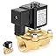 EXLECO 230 V AC Solenoid Valve Brass G1/2 Inch Electromagnetic Valve ...