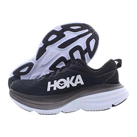 HOKA ONE ONE Hoka Bondi Running Shoe Womens BM US Blackwhite
