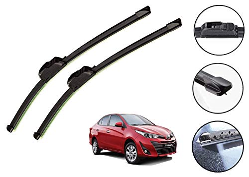 Image of Auto Hub Car Wiper Blades Compatibility with Yaris - Set of 2 Pcs (D-24,P-16)