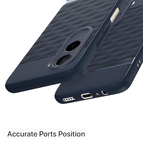 Image of Outlouders Back Cover for Mi Redmi A7 Pro /Poco C85x 5G | Full Camera Protection | TPU Soft Flexible Shockproof Bumper Case (Blue)