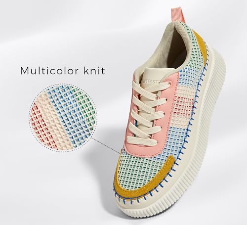 Lucky Step Women'S Running Shoes Knit Non Slip Walking Trainers Casual Breathable Lightweight Sports Sneakers thumb #1