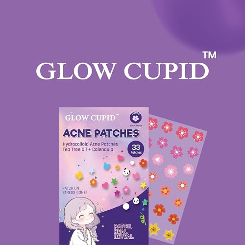 Image of Hydrocolloid Acne Pimple Patch with Tea Tree Oil & Calendula | Fast Healing | Absorbs Pus & Oil | Waterproof & Skin-Friendly Pimple Patches | Flower Shape - 33 Patches.