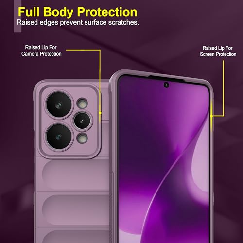 Image of Zapcase Back Case Cover for Realme 15 Pro 5G | Compatible for Realme 15 Pro 5G Back Cover | Liquid Silicon Magic Case with Camera Protection | Lavender