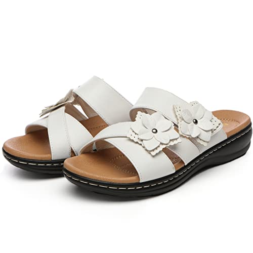 Alexis Leroy Comfortable Insole Buckle Strap Vamp Women's Wedge Sandals3